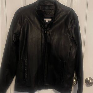 Express Men's Black Faux Leather Jacket